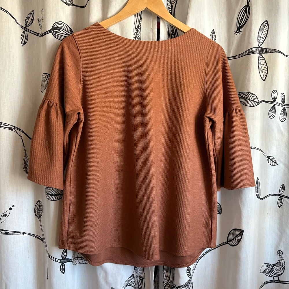 Japanese Boxy Bell Sleeve Blouse